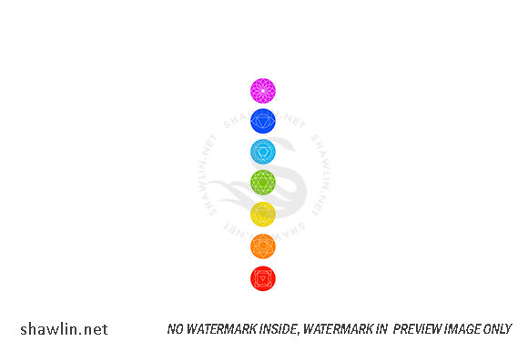 Download Chakra Icons with Respective Colors - Icons Collection