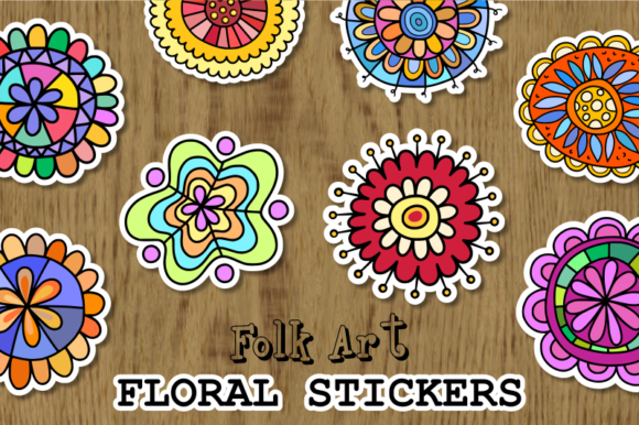 Download Folk Art Floral Design Element Set - Floral design Collection