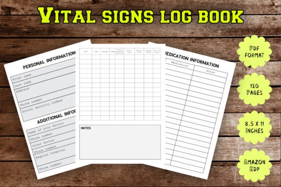 Download Vital Signs Log Book for Amazon KDP - Kdp Collection