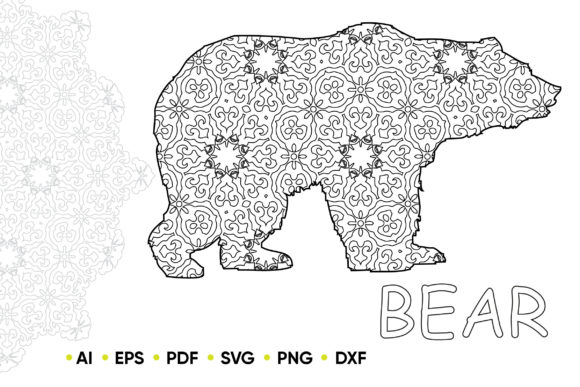 Download Mandala Bear for KDP Coloring Book - Kdp Collection