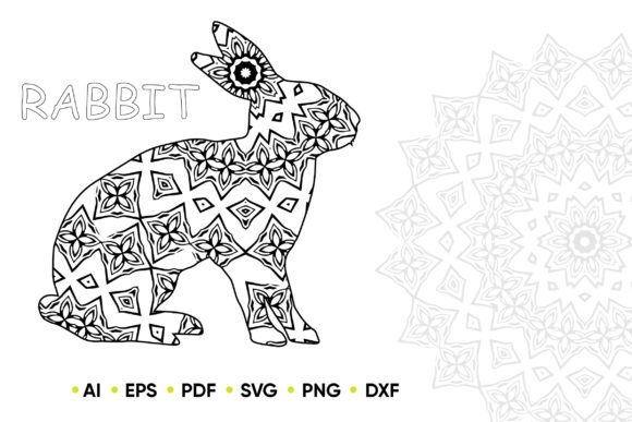 Download Mandala Rabbit for KDP Coloring Book - Kdp Collection