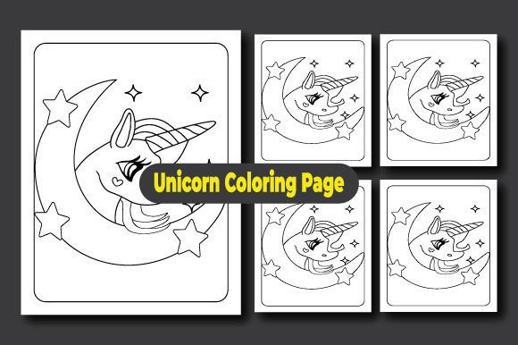 Download Unicorn Coloring Page,kdp Coloring Page - Kdp Collection