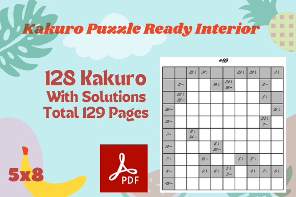 Download Kakuro Puzzle Activity Interior for KDP, - Kdp Collection