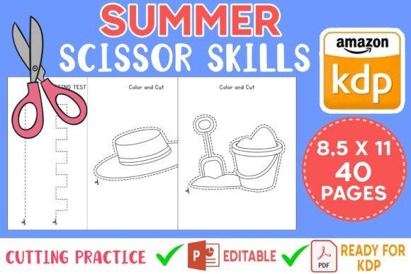 Download Summer Scissor Skills Kdp Activity Book - Kdp Collection