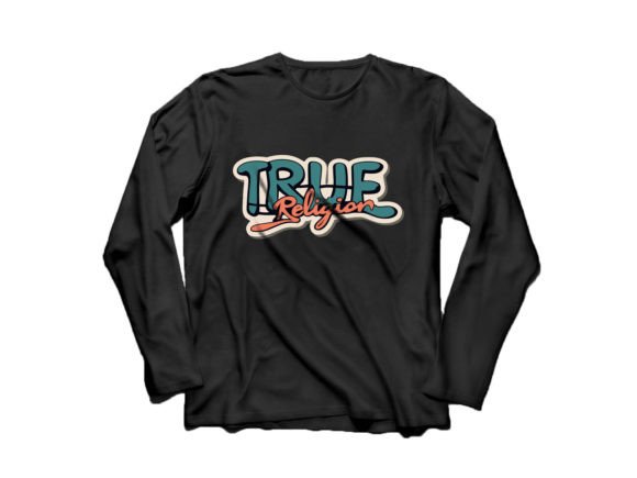 Download True Religion Typography T-Shirt Design - Typography Collection