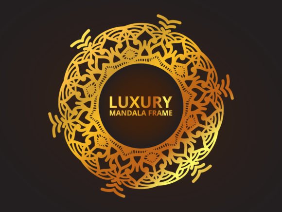 Download Luxury Golden Mandala Frame Design - Premium Resources