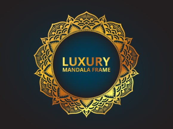 Download Luxury Golden Mandala Frame Design - Premium Bundle