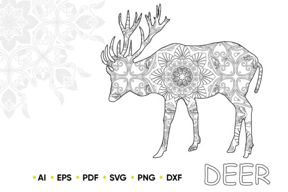 Download Mandala Deer for KDP Coloring Book - Kdp Collection